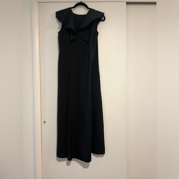 COS ruffle v-neck dress - Picture 2 of 3